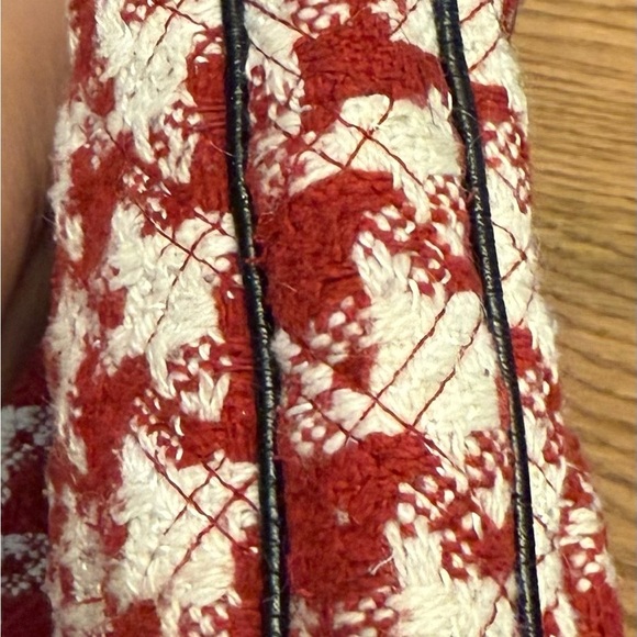 Rare Vera Bradley Red White Houndstooth
Saddle Bag Limited Edition main image 5
